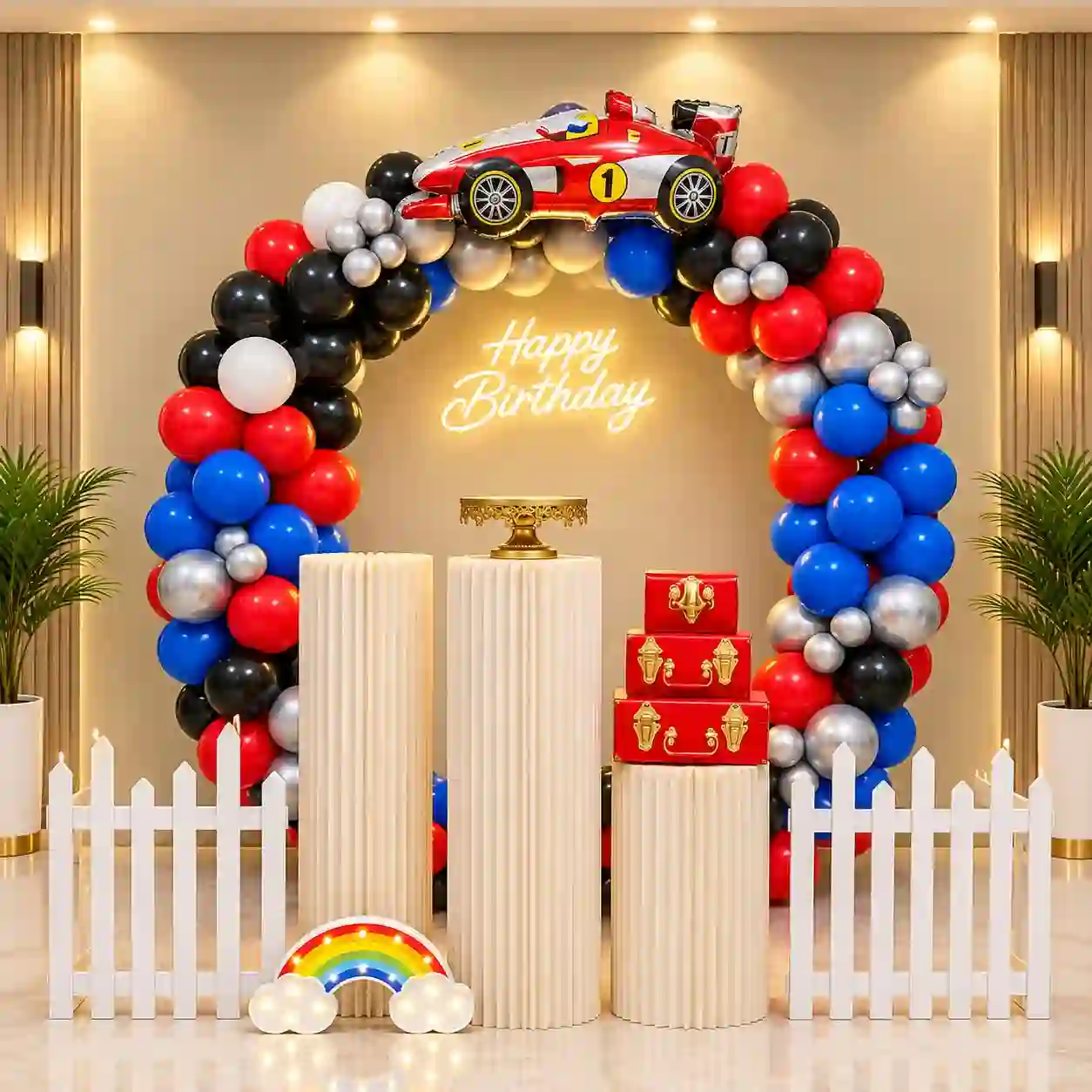 Car Ring Theme Birthday Decorations